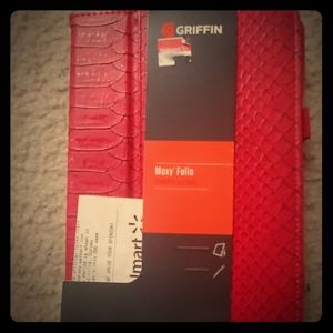 Ipad mini red snake print case